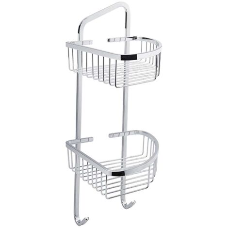 Nimco Open - Scaffale in filo metallico, angolare, 21x21x46 cm, cromo OP 121D-26