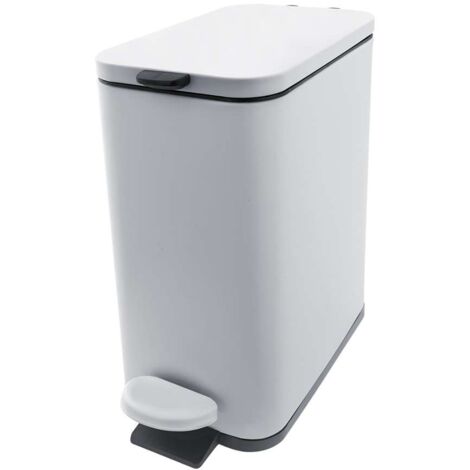 Nimco Pattumiere - Cestino per rifiuti 5 L, bianco opaco KOS 11005-05