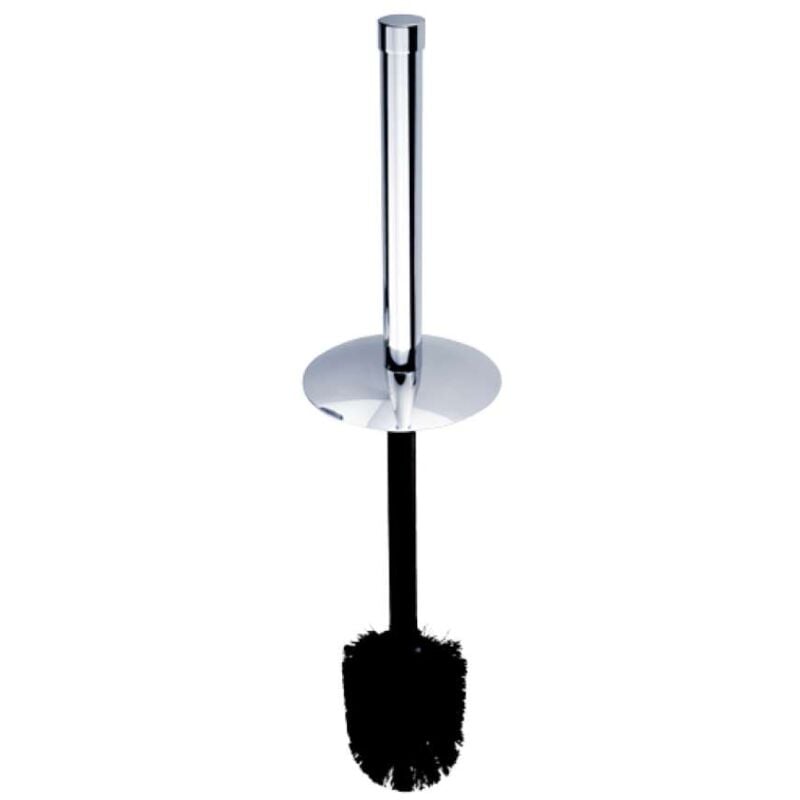 Pièces de rechange - Brosse de toilette de rechange avec couvercle, noir/chrome 1178W-26 - Nimco