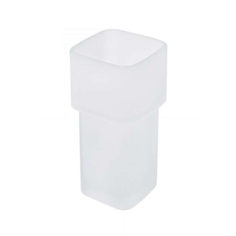 Nimco Piezas de recambio - Vaso para cepillo de dientes con soporte, cristal esmerilado 1058H