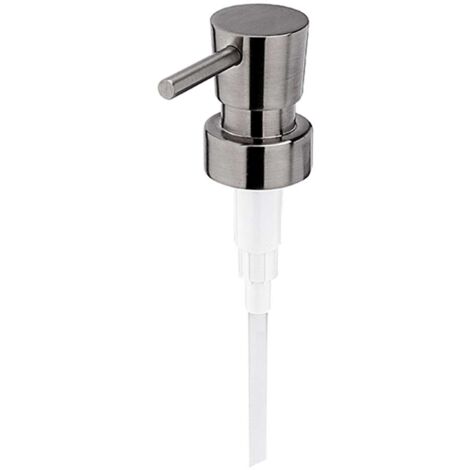 Nimco Ricambi - Pompa di ricambio per dispenser di sapone, acciaio inox opaco 1028T-10
