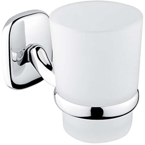 Nimco Simona - Bote de cepillo y pasta de dientes con soporte, cromado SI 7258C-26