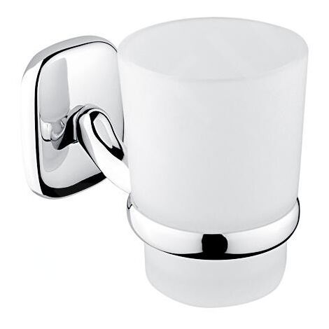 Nimco Simona - Pot à brosse à dents et à dentifrice avec support, chromé SI 7258C-26