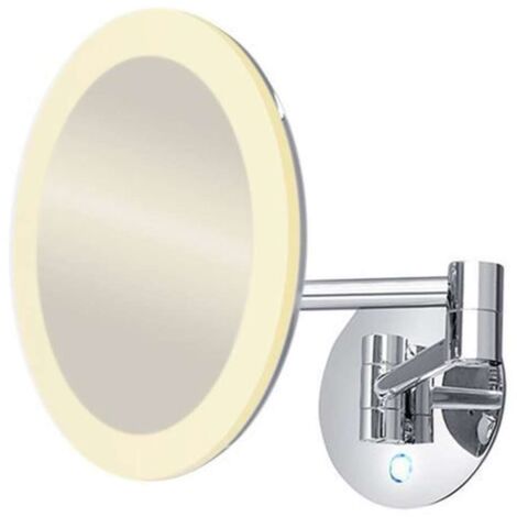 Nimco Specchi cosmetici - Specchio cosmetico sospeso con illuminazione LED, cromo ZK 20265P-26