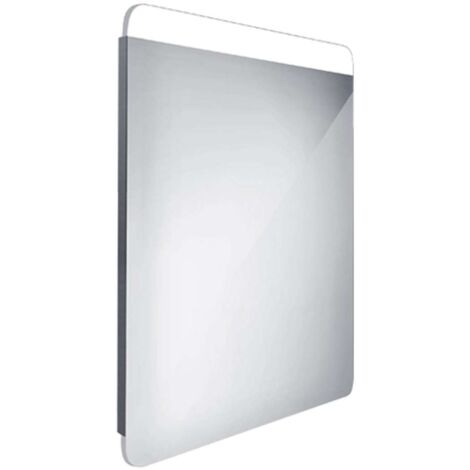 Nimco Specchi - Specchio con illuminazione LED, 60x80 cm, alluminio ZP 23002