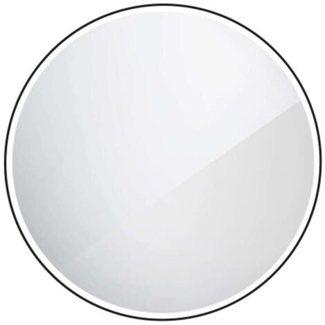 Nimco Specchi - Specchio con illuminazione LED, diametro 8 cm, nero opaco ZPC 28002R-90