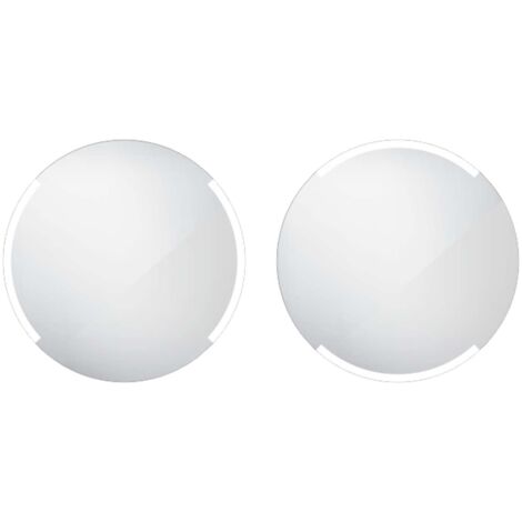 Nimco Specchi - Specchio da bagno con retroilluminazione LED 60 cm, rotondo, alluminio ZP 16000R