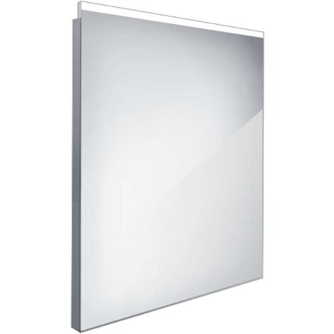 Nimco Spiegel - Spiegel mit LED-Beleuchtung, 60x70 cm, Aluminium ZP 8002