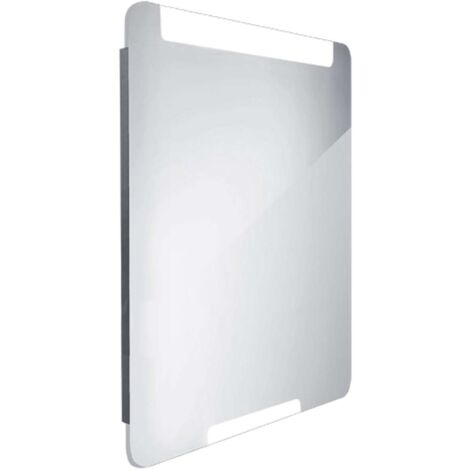 Nimco Spiegel - Spiegel mit LED-Beleuchtung, 60x80 cm, Aluminium ZP 22002