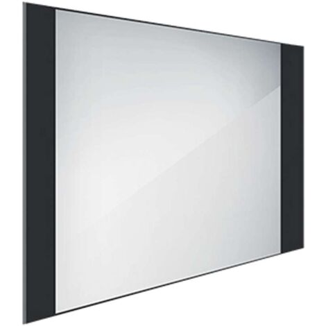 Nimco Spiegel - Spiegel mit LED-Beleuchtung, 80x60 cm, Aluminium/schwarz ZPC 41003-90