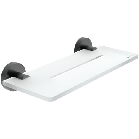 Nimco Tablette en plexi L. 30 cm, noir mat, Unix noir mat UNC X430-90