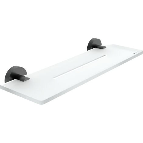 Nimco Tablette en plexi L. 40 cm, noir mat, Unix noir mat UNC X440-90