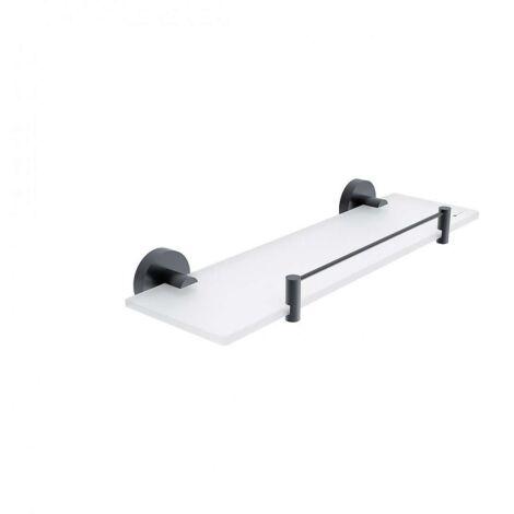 Nimco Unix - Ablage, 40 cm, Glas matt/schwarz matt UNC 13091BX-40-90