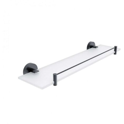 Nimco Unix - Ablage, 50 cm, Glas matt/schwarz matt UNC 13091BX-50-90