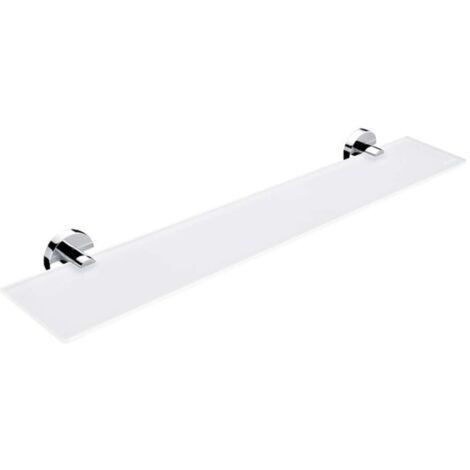Nimco Unix - Ablage, 60 cm, mattes Glas/Chrom UN 13091B-60-26