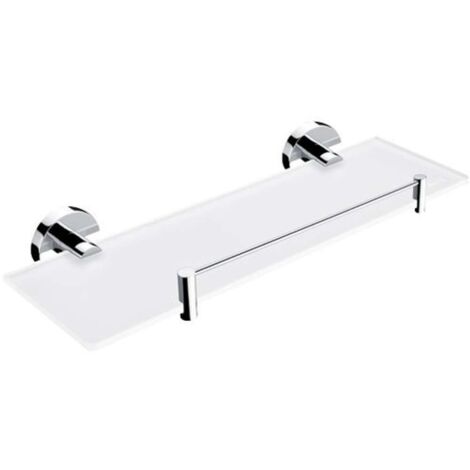Nimco Unix - Ablage, Länge 40 cm, Milchglas/Chrom UN 13091BX-40-26