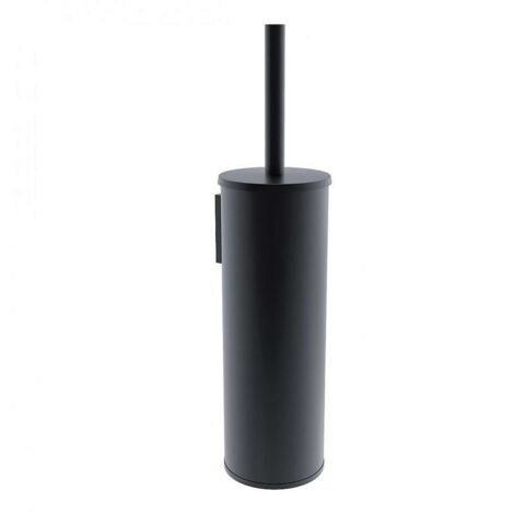 Nimco Unix - Escobillero de pared, con soporte, negro mate UNC 13094E-90