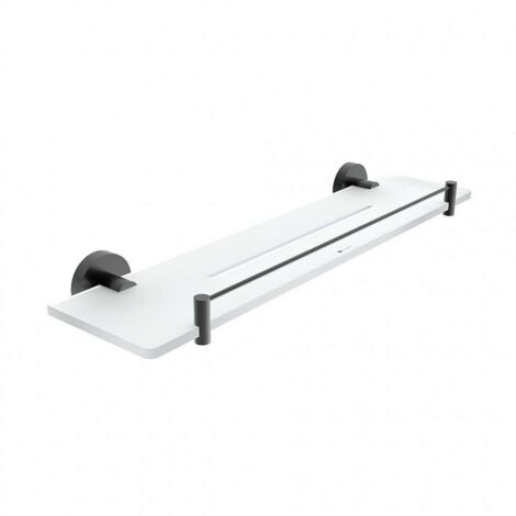 Nimco Unix - Estante, 50 cm, plexiglass/negro mate UNC X450-X-90