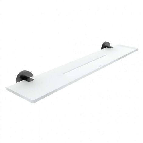 Nimco Unix - Estante, 60 cm, plexiglass/negro mate UNC X460-90