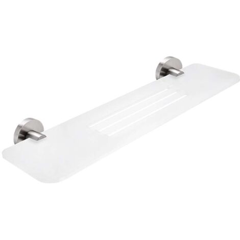 Nimco Unix - Estante IXI, longitud 50 cm, plexiglás mate/acero inoxidable pulido UNM X350-10