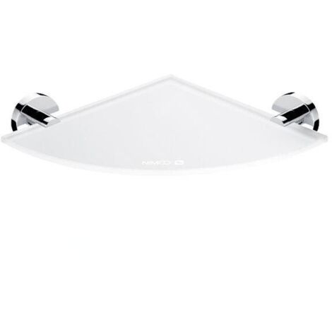 Nimco Unix - Étagère d'angle, verre mat / chrome UN 13091RB-26