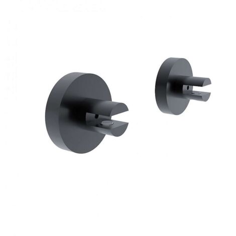 Nimco Unix - Fixations d'étagères, noir mat UNC 13091BS-90