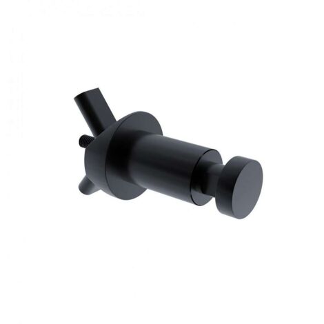 Nimco Unix - Gancho para elemento calefactor, negro mate UNC 13052-90