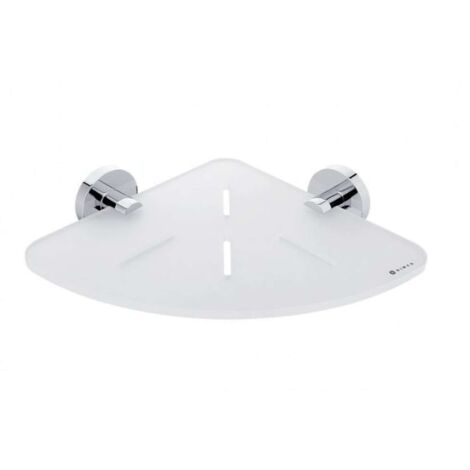 Nimco Unix - Mensola ad angolo, cromo/bianco opaco UN X208-26