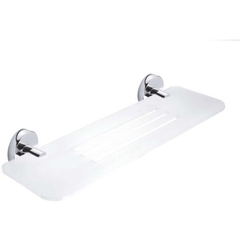 Nimco Unix - Mensola IXI con fori fresati, 40 cm, cromo UN X340-26