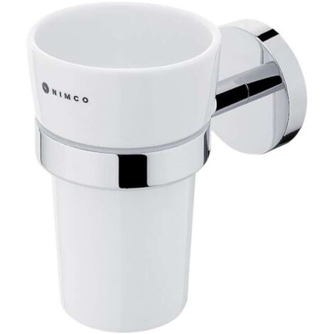 Nimco Unix - Porta spazzolino e dentifricio, cromo UN 13058KU-26
