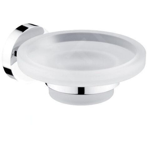 Nimco Unix - Porte-savon avec support, verre mat/chrome UN 13059W-26