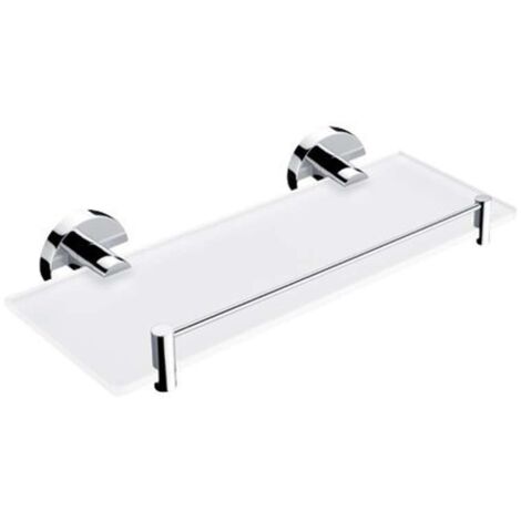 Nimco Unix - Regal mit Laufstall, 30 cm, mattiertes Glas/Chrom UN 13091BX-30-26