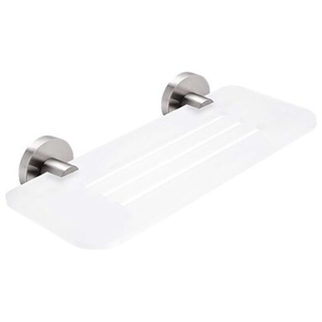 Nimco Unix - Ripiano IXI, lunghezza 30 cm, plexiglass opaco/acciaio inox lucidato UNM X330-10