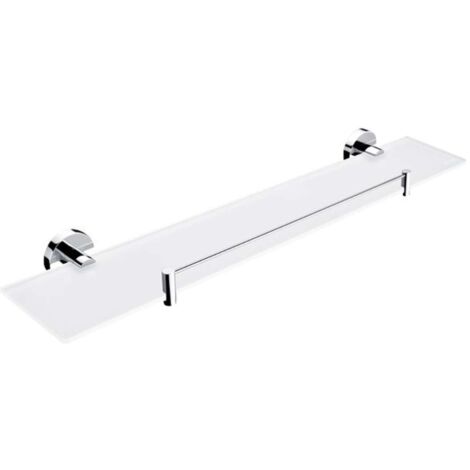 Nimco Unix - Ripiano, lunghezza 60 cm, vetro satinato/cromo UN 13091BX-60-26