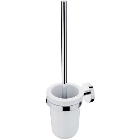 Nimco Unix - Scopino WC a parete con supporto, cromo UN 13094KU-26