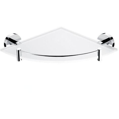 Nimco Unix - Tablette d'angle avec parc, verre dépoli/chrome UN 13091RBX-26
