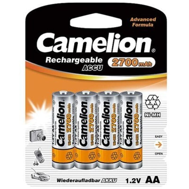 Camelion - NiMh R06 1.2V-2700mAh (4/carte) - boîte de rangement