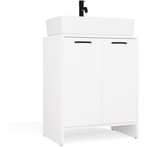 NINA - Mobile da bagno sotto lavabo con 2 ante - Bianco