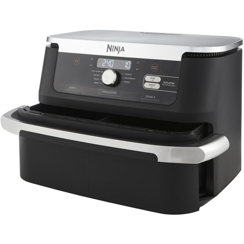 AF500EU Friggitrice ad Aria Calda Doppia 10,4 l Indipendente 2470 w Stainless Steel Nero - Ninja