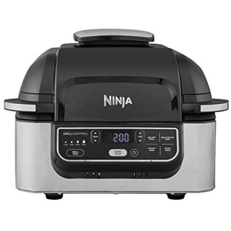 Ninja AG301EU Elettrico Griglia Funzione aria calda Nero, Argento (opaco)
