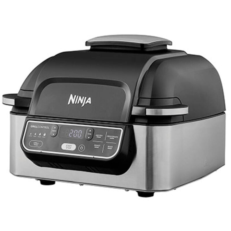 Ninja AG301EU Elektro Grill Heißluft-Funktion Schwarz, Silber (matt)