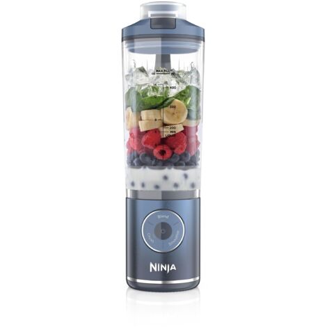 Ninja BC251EUNV licuadora 0,57 L Batidora de vaso portátil Azul, Transparente