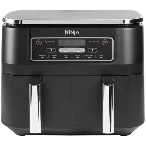 NINJA FOODI AF300EU - Friteuse sans huile Dual Zone - Fonctions Sync, Match - 6 modes de cuisson - 7,6L - 2400W