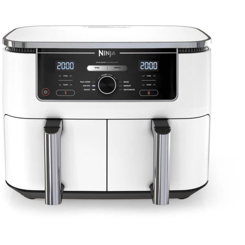 AF400EU Friteuse à air chaud double 9,5 l autonome 2470 w Blanc - Ninja