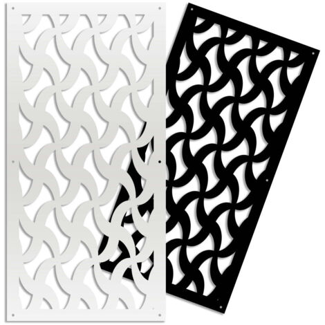NINJA - Pannello in PVC traforato - Parasole - Colore: bianco - Misura: 47x94 cm