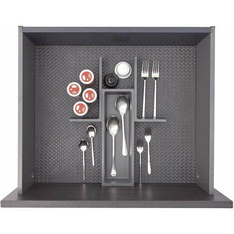 Ninka Besteckeinsatz mit Trenner Basis-Set 1.5 Tiefe 450/500mm, dunkelgrau