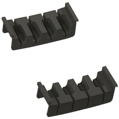 Ninka Messereinsatz Cuisio 146x44x53 Messer Schubladeneinsatz Organizer für 4 Messer, Kunststoff schwarz