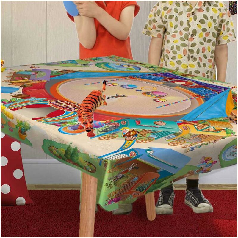 

Carpeta de circuito circo de circo de poliéster multicolor - Multicolore