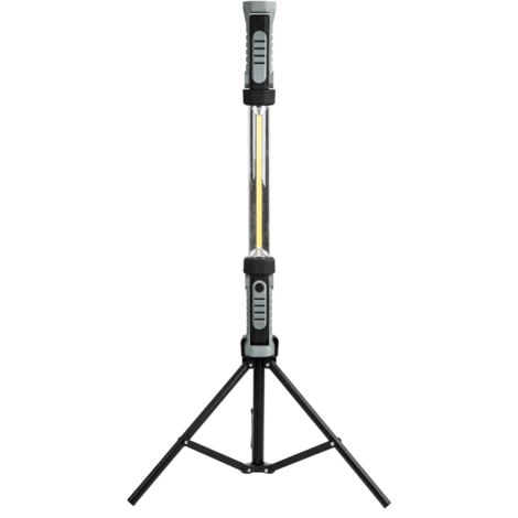 NINO LEUCHTEN Nino Akku LED Arbeitsleuchte mit Stativ Magnethalterung, beweglicher Haken Arbeitsleuchten