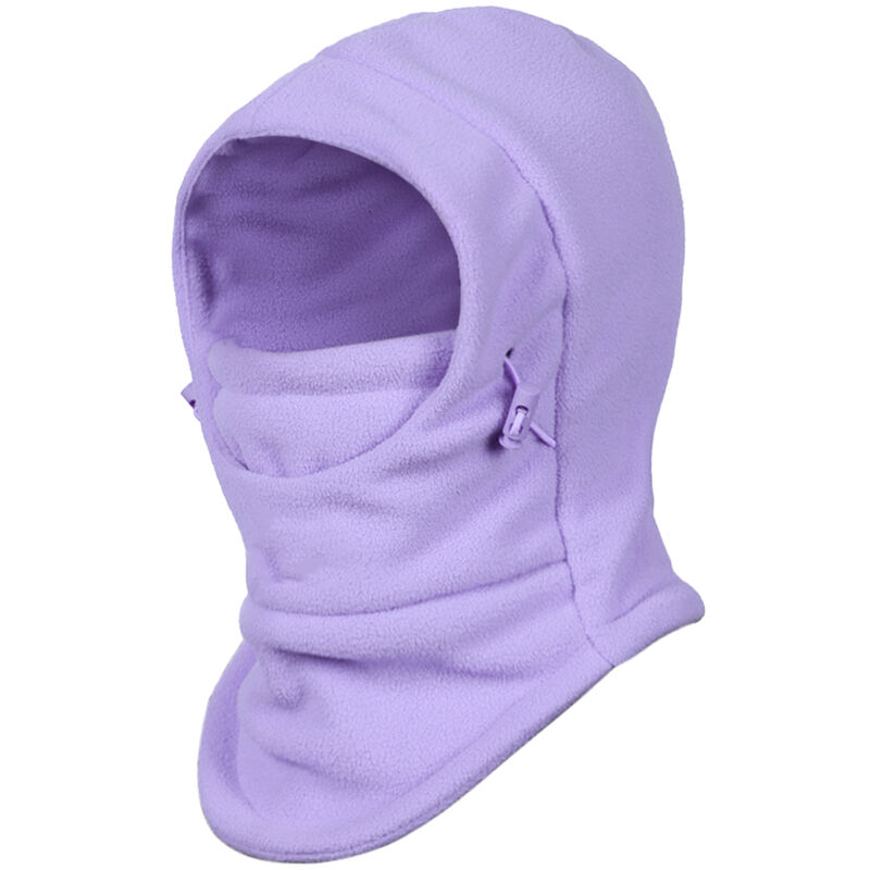 

Ninos Pasamontanas Capucha Esqui Mascarilla Cuello Calentador Gorro de lana de invierno para ninos y ninas, Morado claro, Chicas